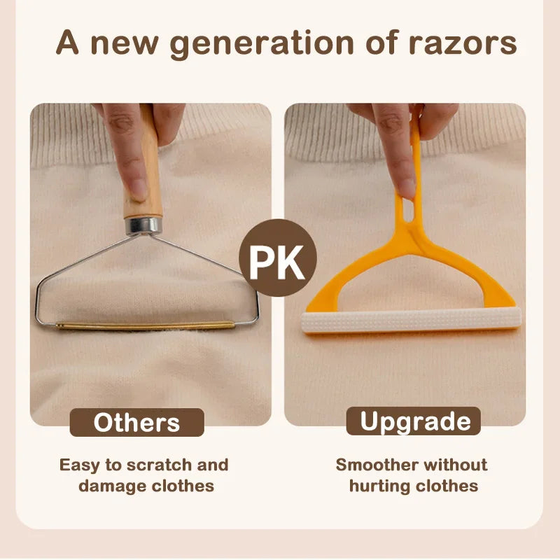 1pc 2in1 Double Sided Pet Hair Remover Lint Remover Clean Tool Shaver