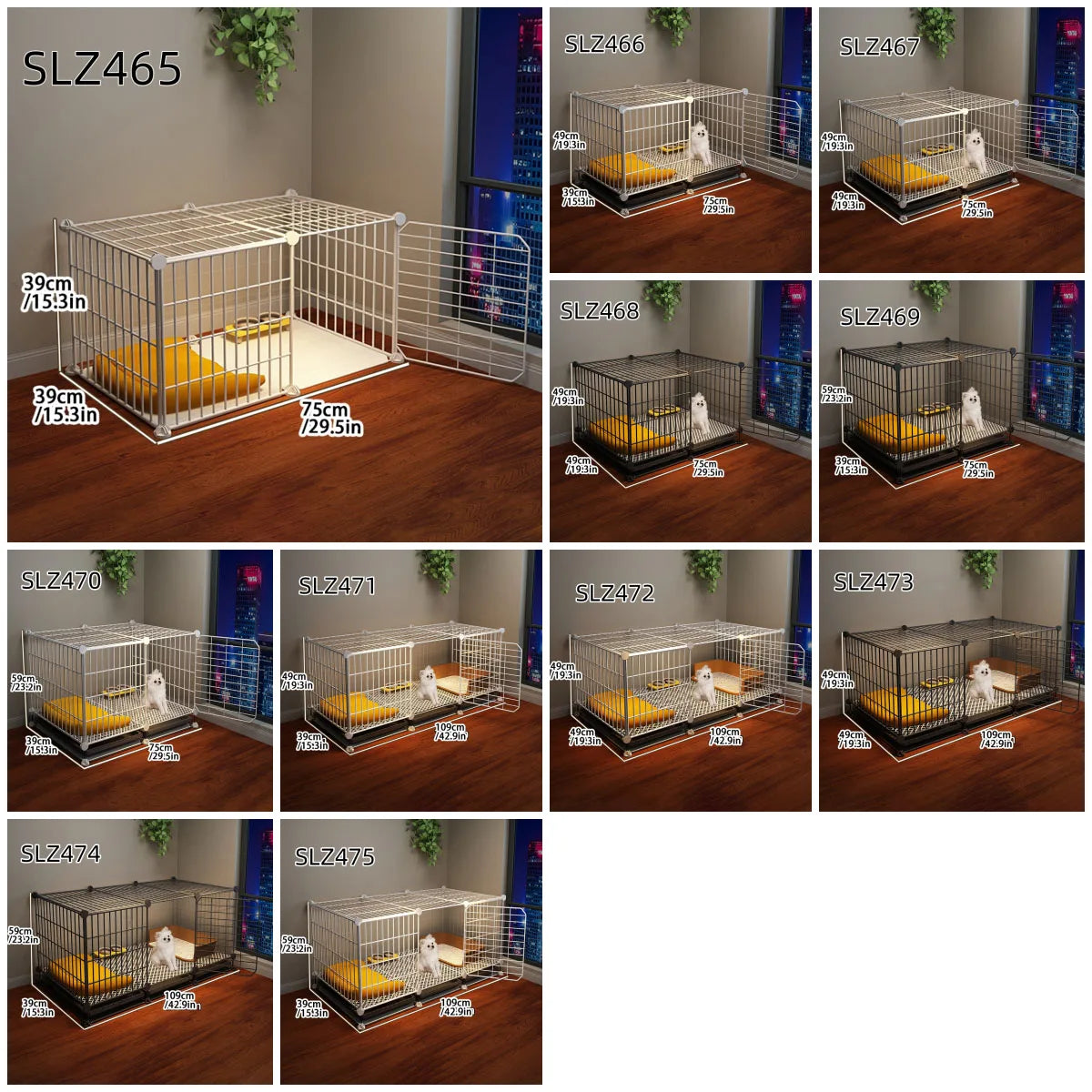 Dog Cage for Small Dogs Like Pomeranian, Teddy, Bichon, Pet Warm Winter