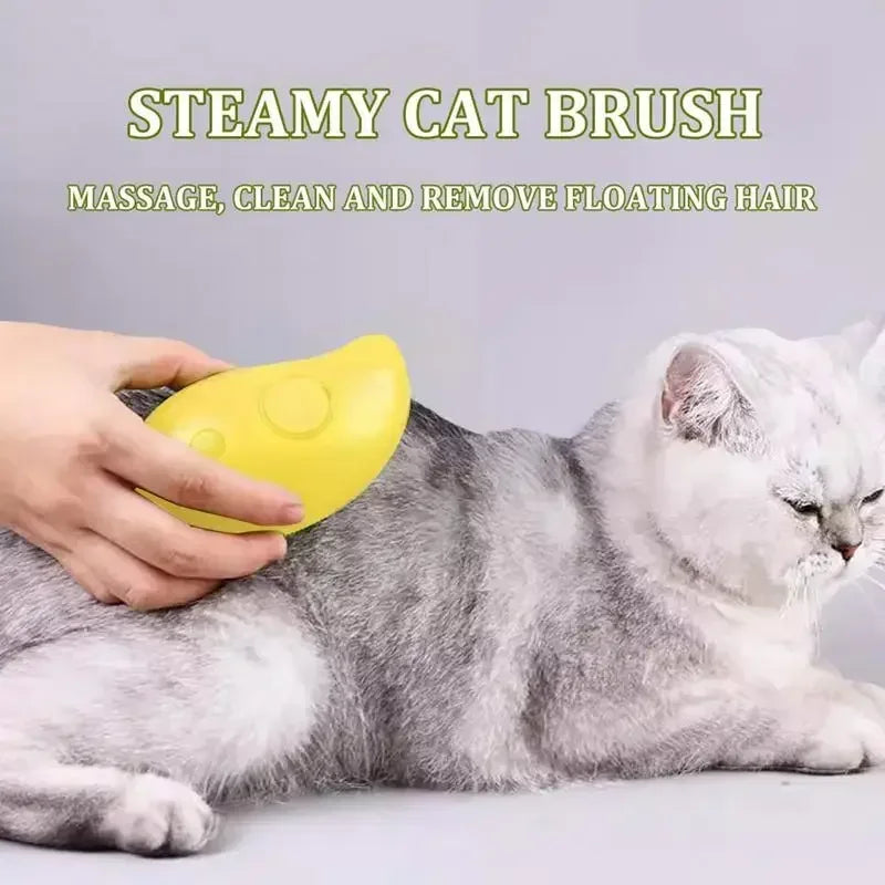 Cat Dog Steamy Brush Steam Brush Electric Sprayer for Massage Pet Grooming