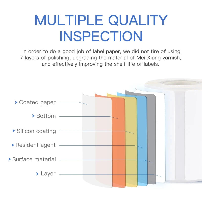 Niimbot 1Roll B1 White Sticker Waterproof Paper Adhesive Label White