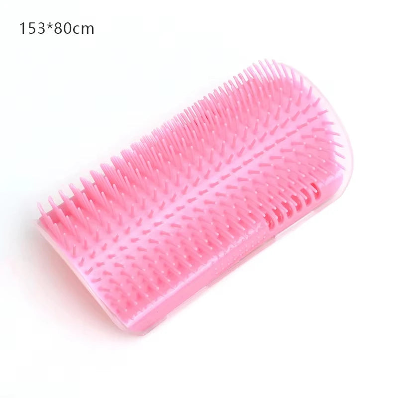 Cat Scratcher Massage Comb - Corner Scratching Brush with Catnip, Pet
