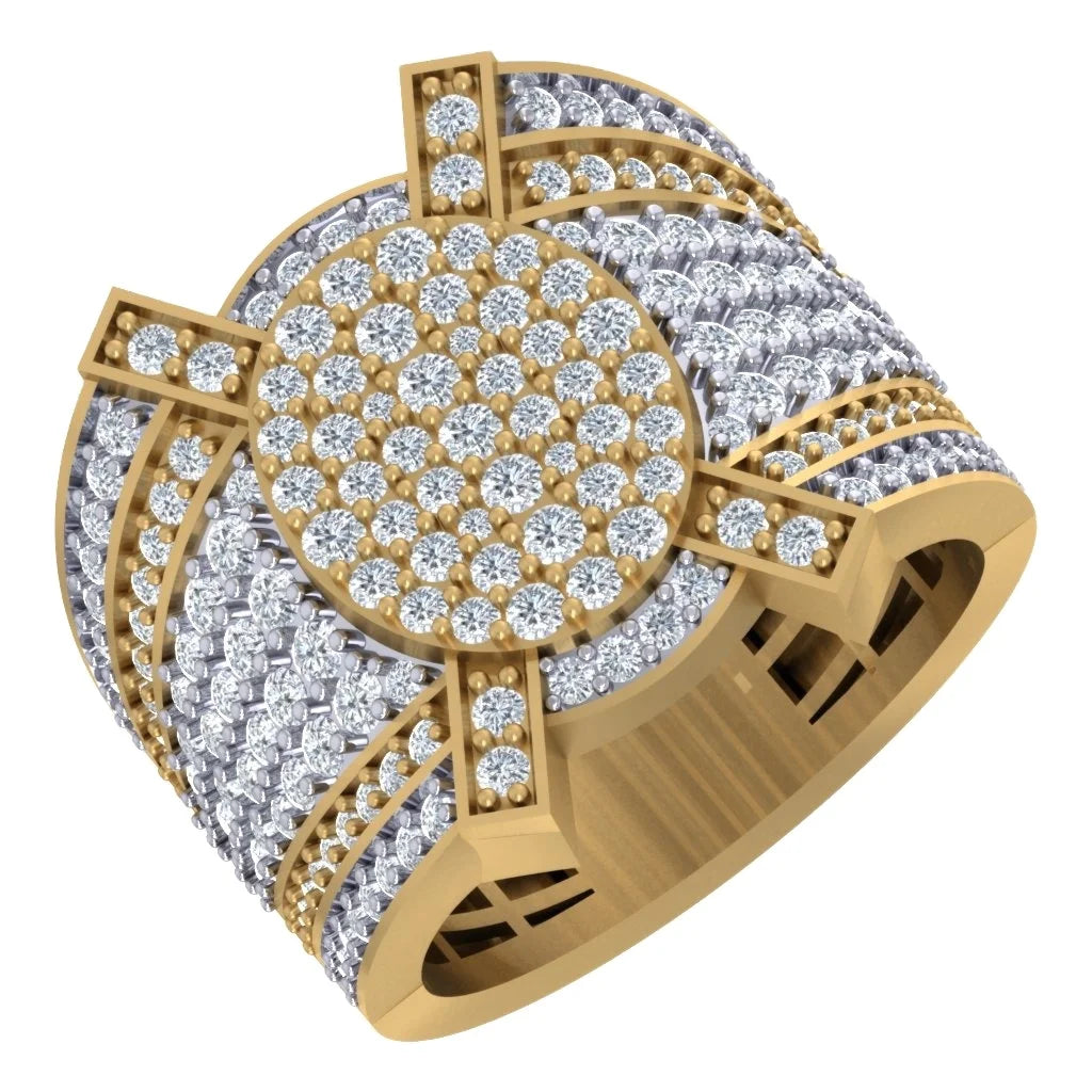 Elegant Lurba Jewels Men's Lab Grown Diamond Ring IGI Certified Vintage