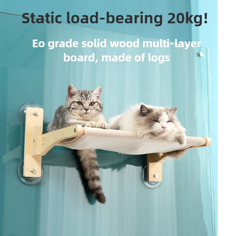 Foldable Wall Cat Hammock Window Bed Suction Cup Cat Hammock Large Space