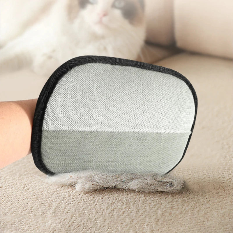 Pet Grooming Gloves Pet Hair Remover Brush Kitten Cleaning Glove Removing