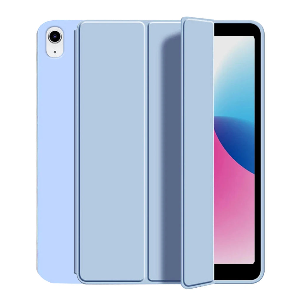 for iPad 5/6/7/8/9/10th gen Compatible with Air 4/5/6/7 Pro 11, three fold