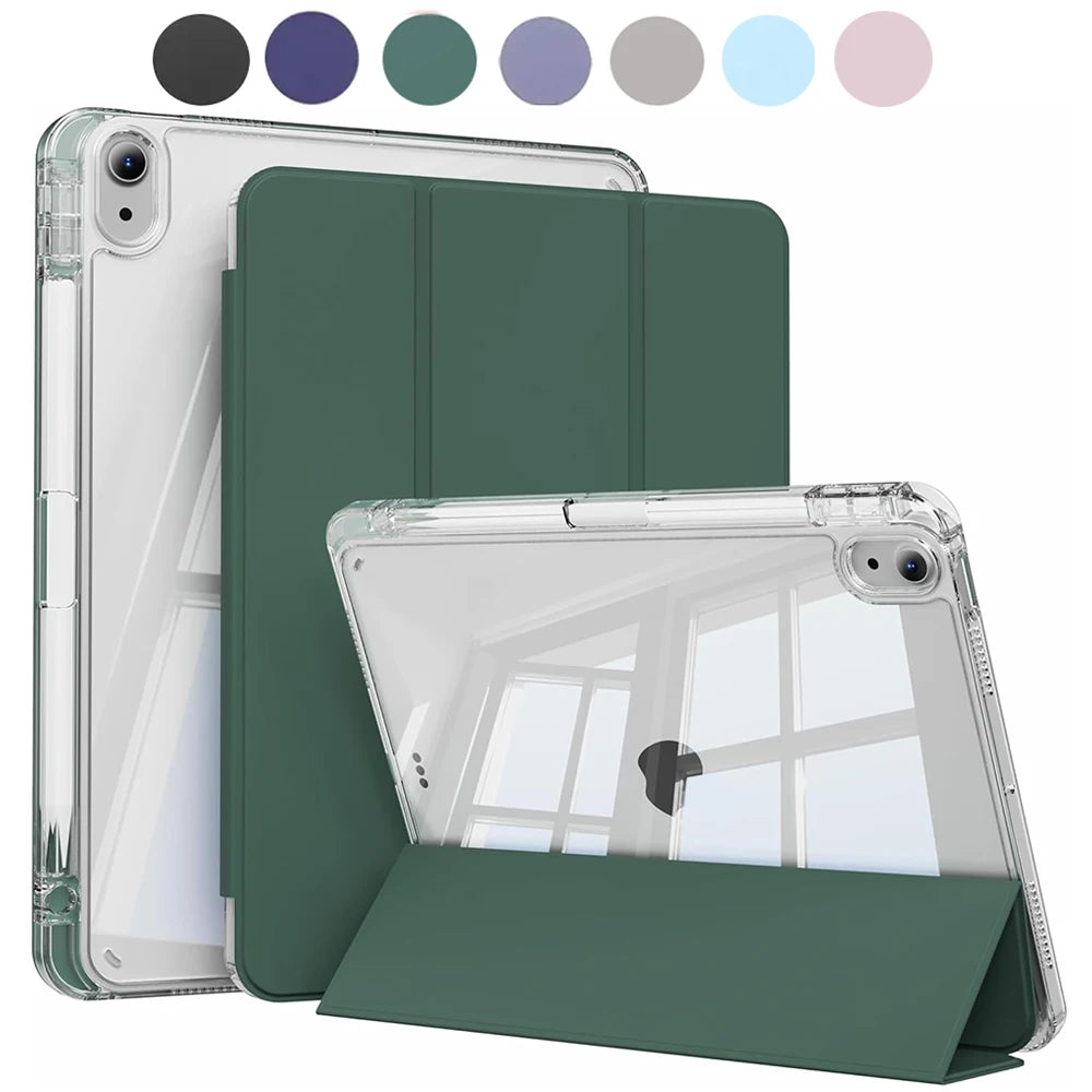 Case for iPad 5 6 7 8 9 10 11 Air 1 2 3 4 5 6 7 Mini 6 7 PC Matte Clear