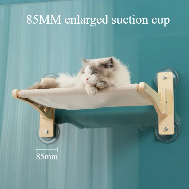 Foldable Wall Cat Hammock Window Bed Suction Cup Cat Hammock Large Space