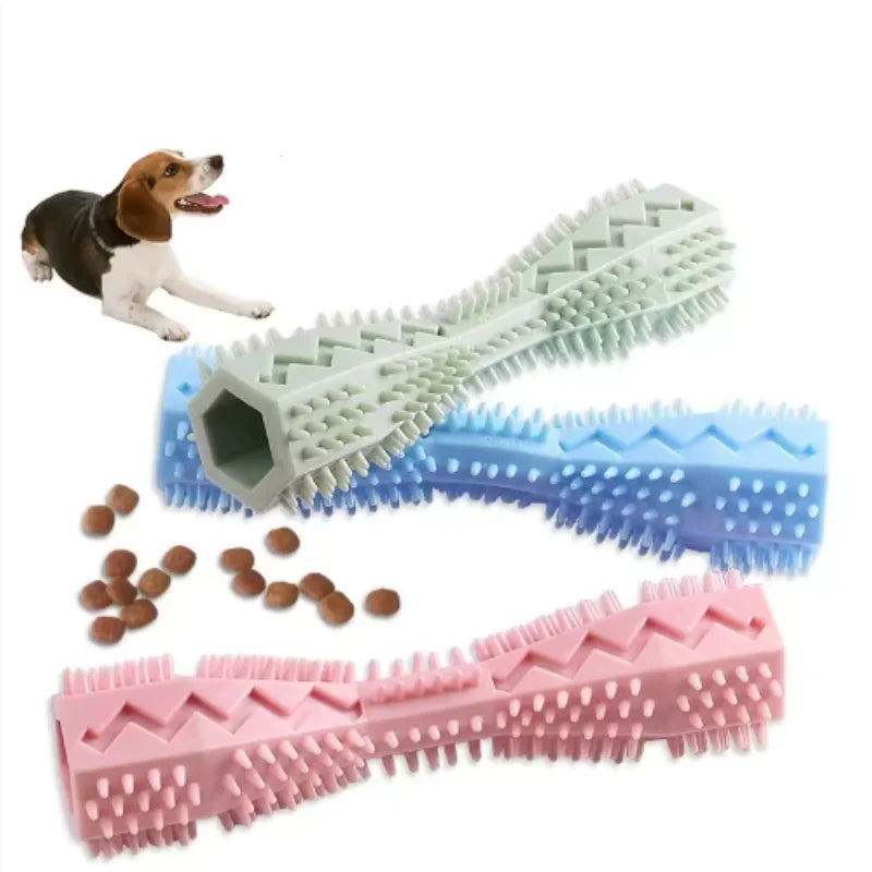 Dog Teething Toy Chew Stick Bite Resistant Fun Leak Proof Food Toy Pet