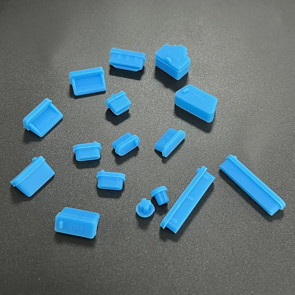 16Pcs/set Universal Anti Dustproof Notebook Port Plug Silicone Protector
