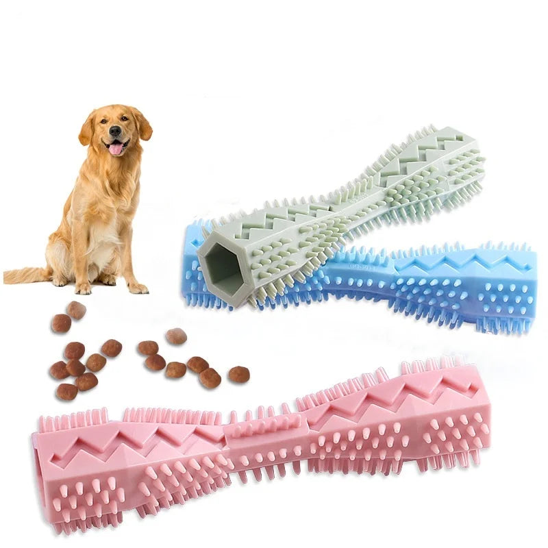 Dog Teething Toy Chew Stick Bite Resistant Fun Leak Proof Food Toy Pet
