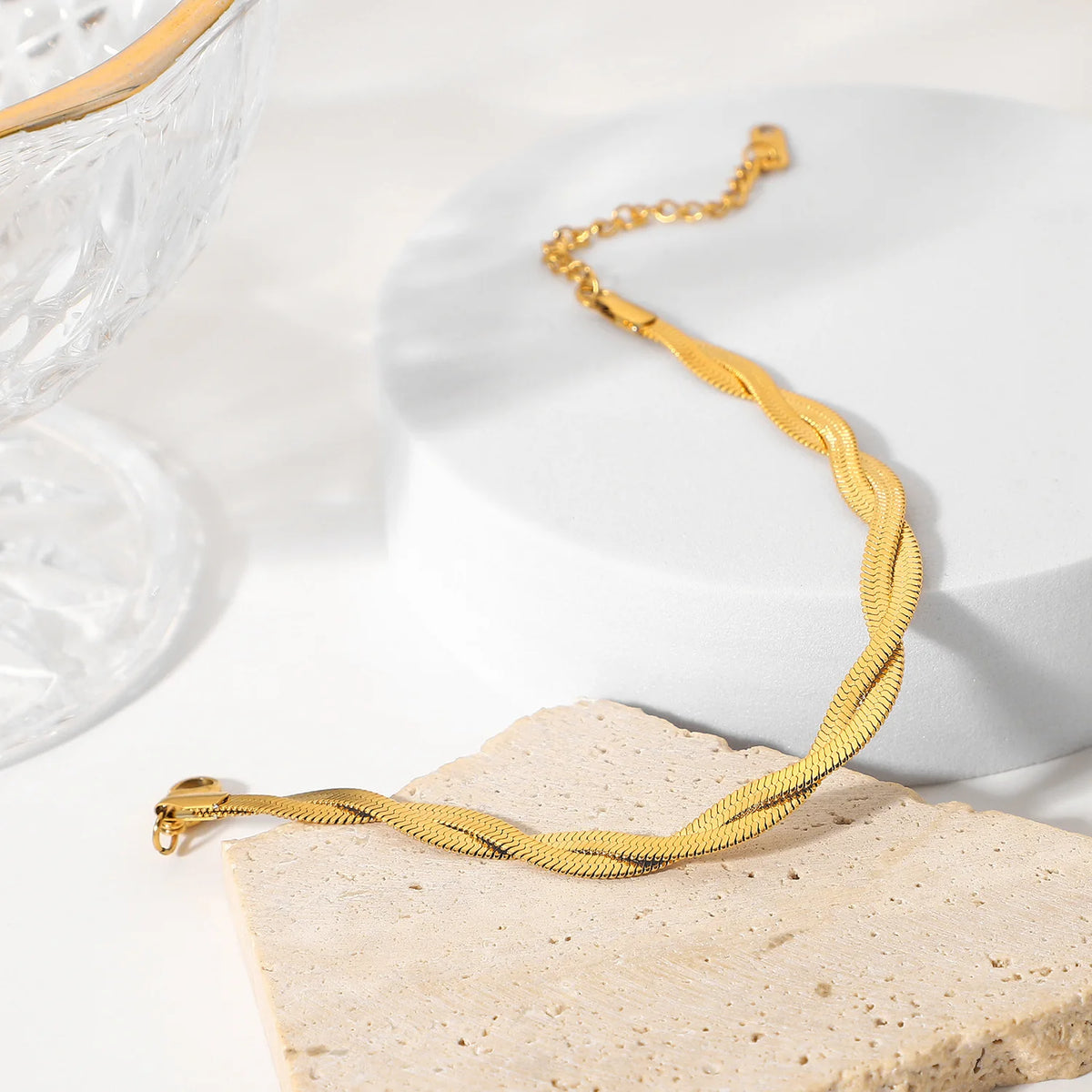 Trend Unique Design Stainless Steel Elegant Delicate Cross Wrap Bracelet