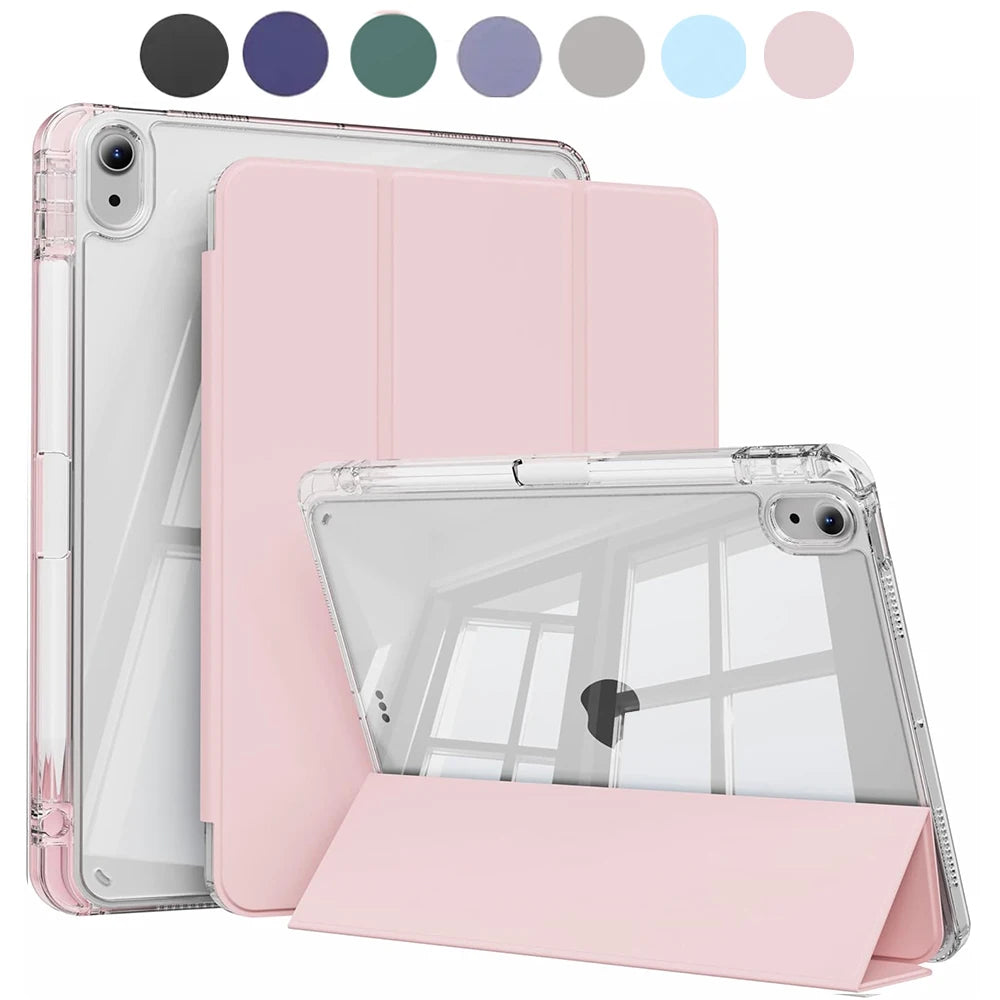 Case for iPad 5 6 7 8 9 10 11 Air 1 2 3 4 5 6 7 Mini 6 7 PC Matte Clear