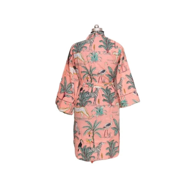 Jungle Print Long Sleeve Regular Fit Simple Sweet Natural Indian Handmade