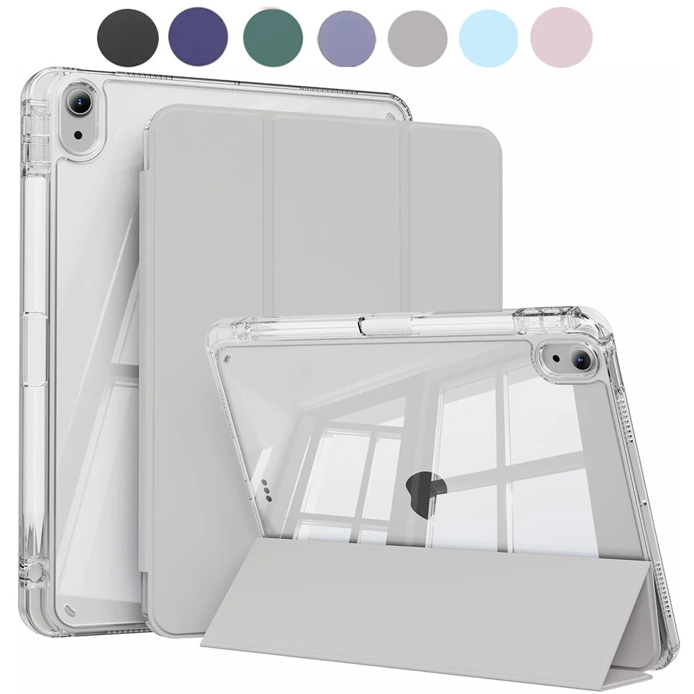 Case for iPad 5 6 7 8 9 10 11 Air 1 2 3 4 5 6 7 Mini 6 7 PC Matte Clear
