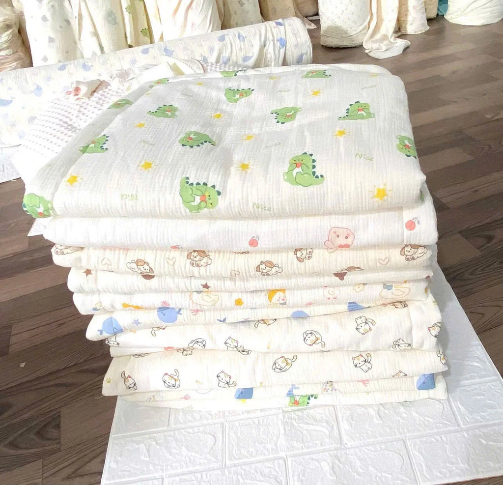 Baby Towel 0-12 Months Muslin Cotton 70x140cm Ultra Soft Double Layer