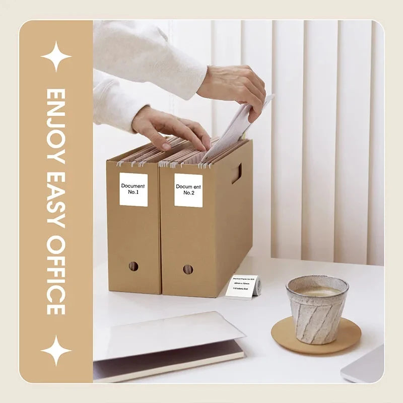 Niimbot 1Roll B1 White Sticker Waterproof Paper Adhesive Label White