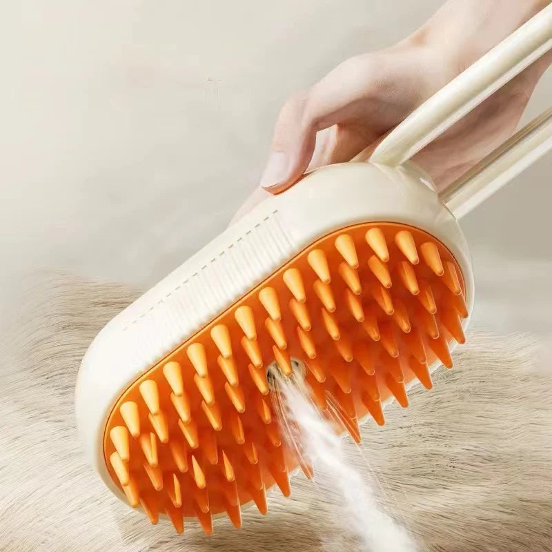 3-in-1 Dog Hair Brush Cat Hair Brush Electric Pet Cleaning Brush Steam