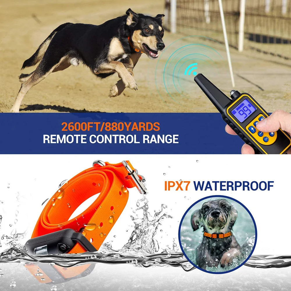 Electric Dog Training Collar Detachable Bark Rechargeable Anti Barking