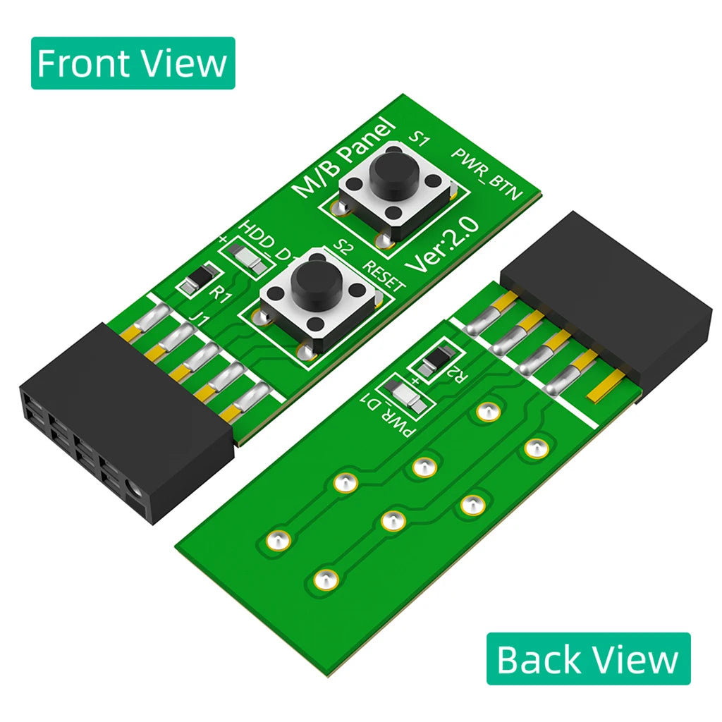 DIY PC Assembly Tool Reliable 10Pin 2x5Pin Mainboard Switching Tester