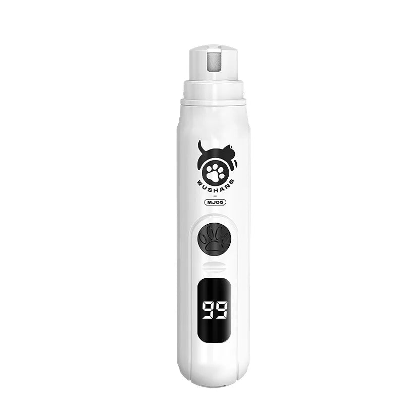 Intelligent LCD Display Pet Nail Polisher 3 Multi-Size Grinding Heads Fast