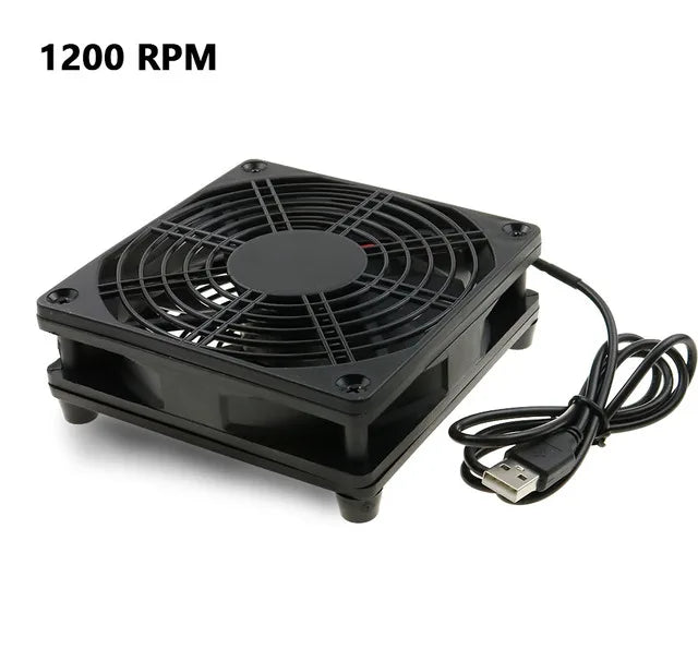Router Cooling Fan DIY PC Cooler TV Box Wireless Silent Quiet DC 5V USB