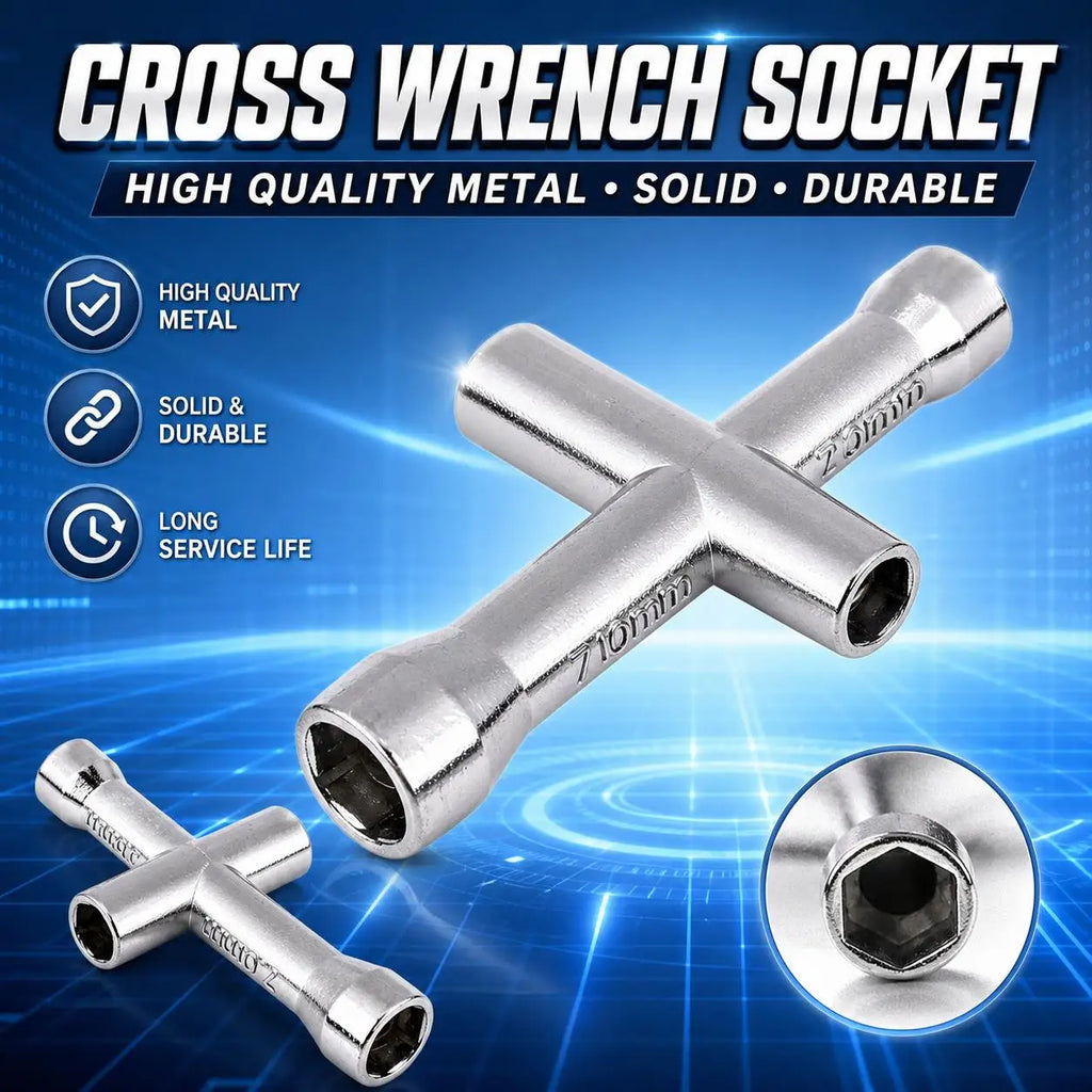 4 in 1 3D Printer Nozzle Tool M2 M2.5 M3 M4 Screw Nut Hexagonal Cross