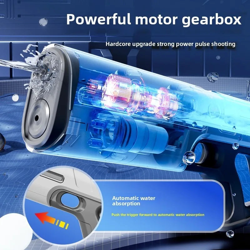 Children's Fully Automatic Water Storage Gun Large Capacity Electric Water