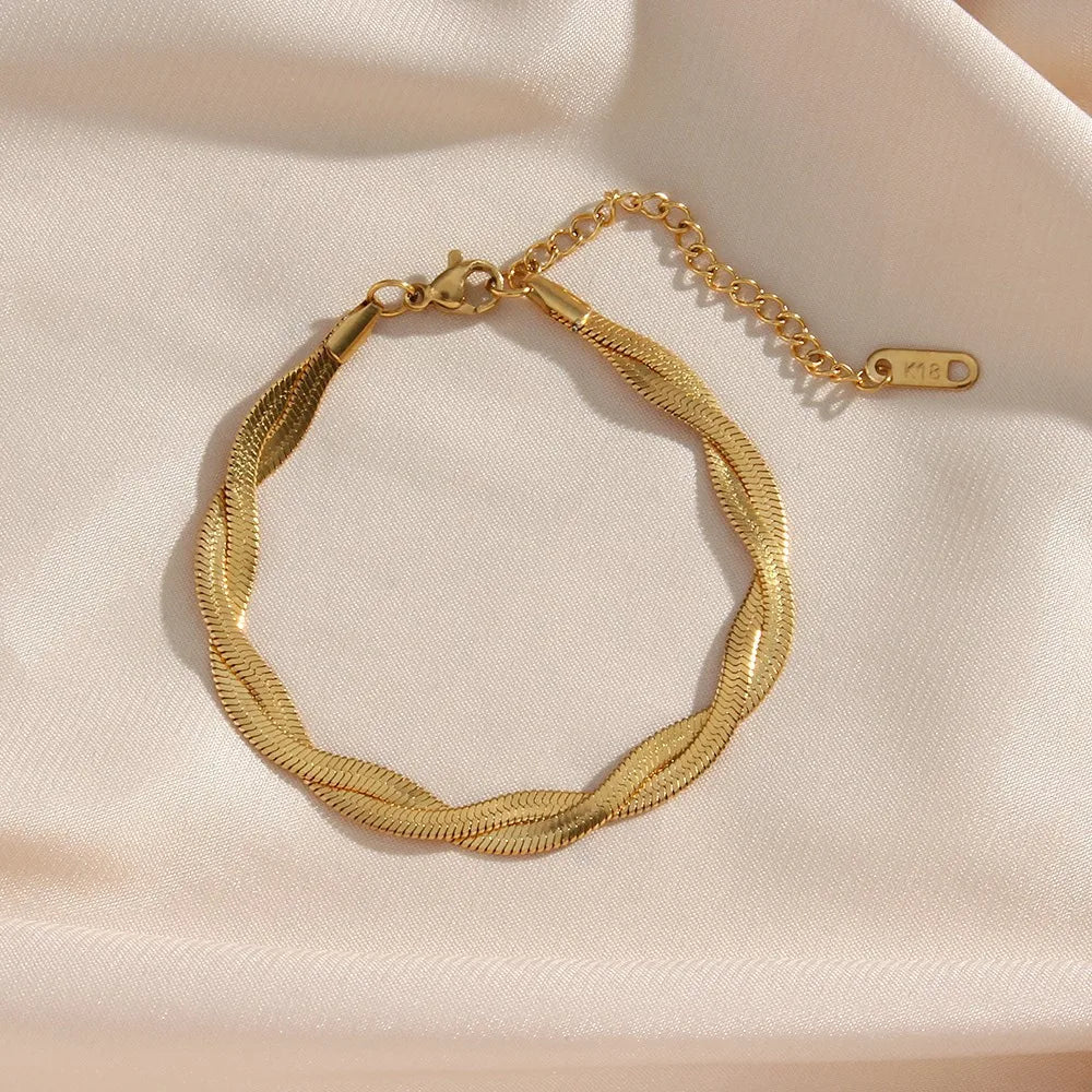 Trend Unique Design Stainless Steel Elegant Delicate Cross Wrap Bracelet