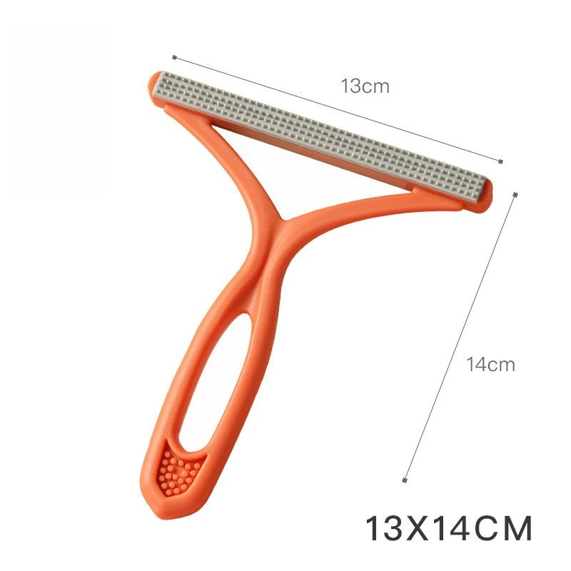 1pc 2in1 Double Sided Pet Hair Remover Lint Remover Clean Tool Shaver