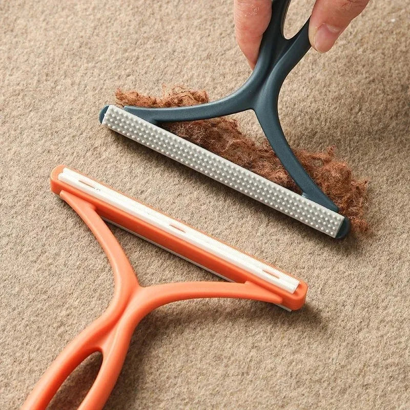 1pc 2in1 Double Sided Pet Hair Remover Lint Remover Clean Tool Shaver