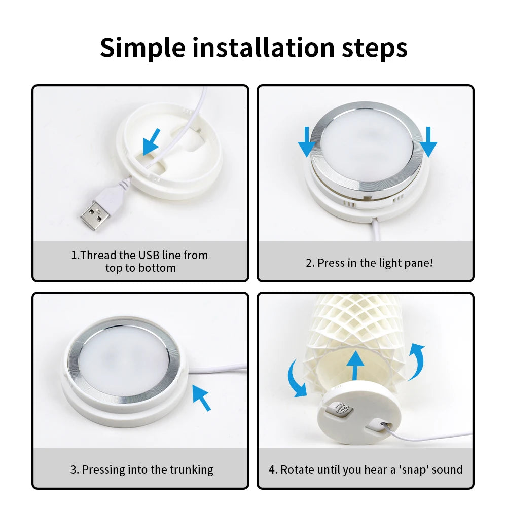 3D Printer DIY Model LED Lamp Kit 001 For Bambu Lab A1/A1mini/P1S/P1P/X1C