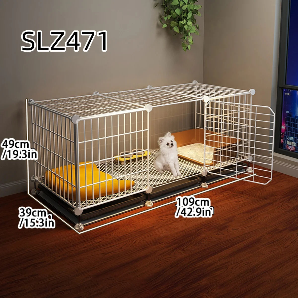 Dog Cage for Small Dogs Like Pomeranian, Teddy, Bichon, Pet Warm Winter