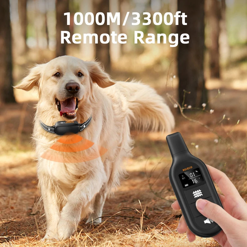 ROJECO Electric Dog Training Collar Digital Rechargeable Remote Control