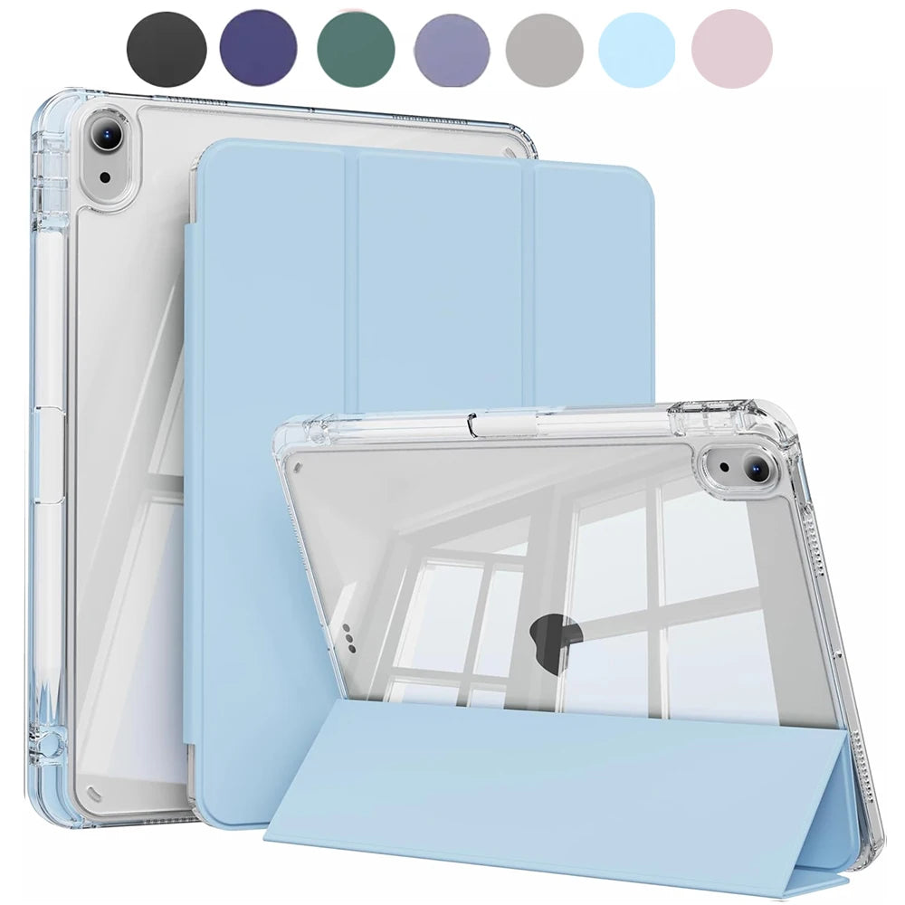 Case for iPad 5 6 7 8 9 10 11 Air 1 2 3 4 5 6 7 Mini 6 7 PC Matte Clear