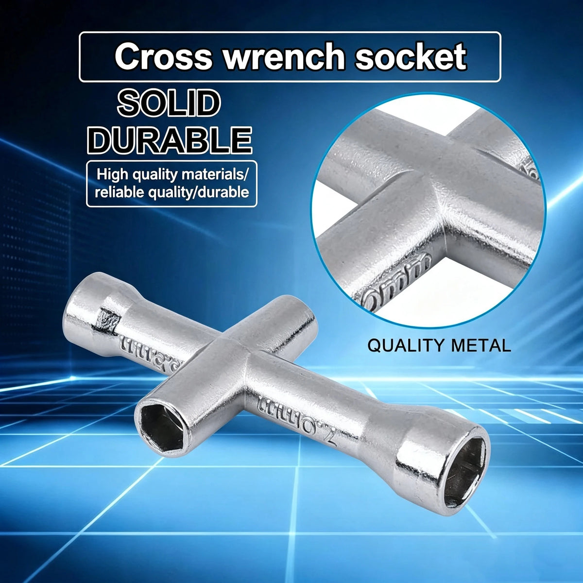 4 in 1 3D Printer Nozzle Tool M2 M2.5 M3 M4 Screw Nut Hexagonal Cross