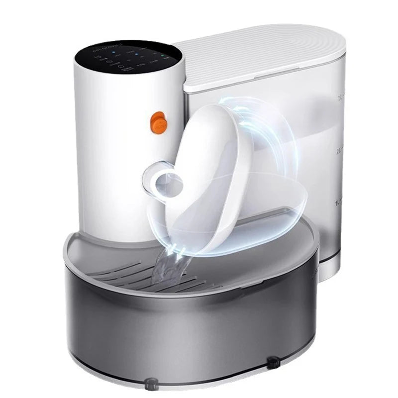 Dispenser Cat Water Fountain Moving Water Unplugged Automatic Water Feeder