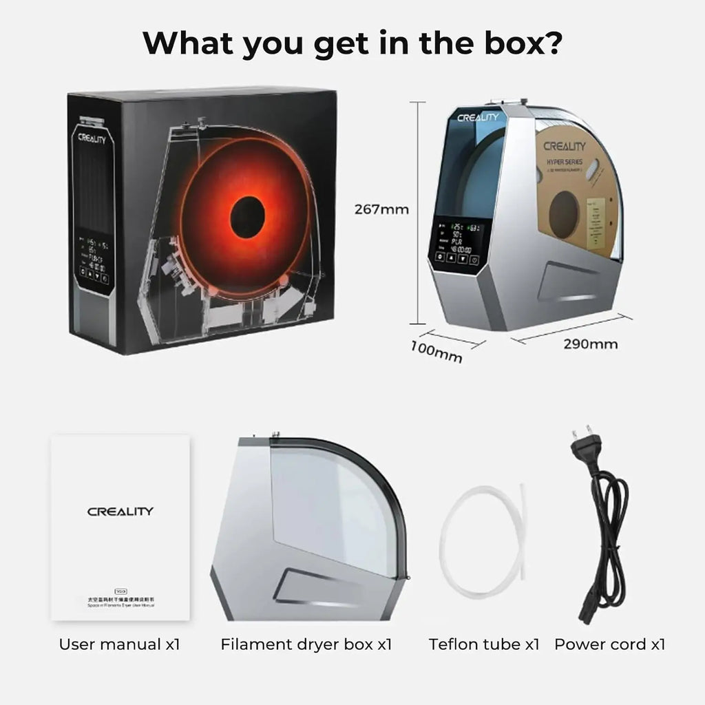 New Creality Space Pi Filament Dryer Box Upgraded Filament Storage