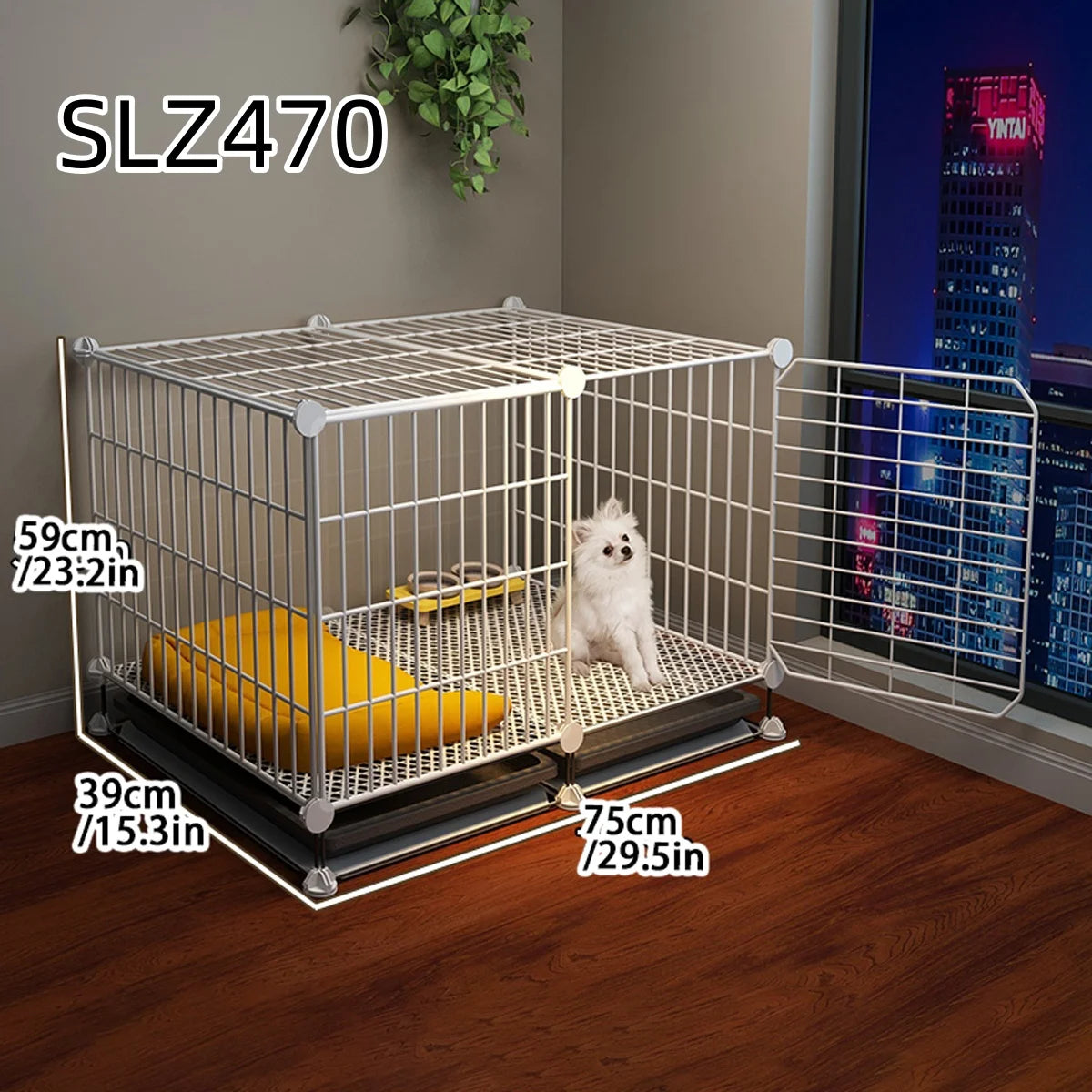 Dog Cage for Small Dogs Like Pomeranian, Teddy, Bichon, Pet Warm Winter