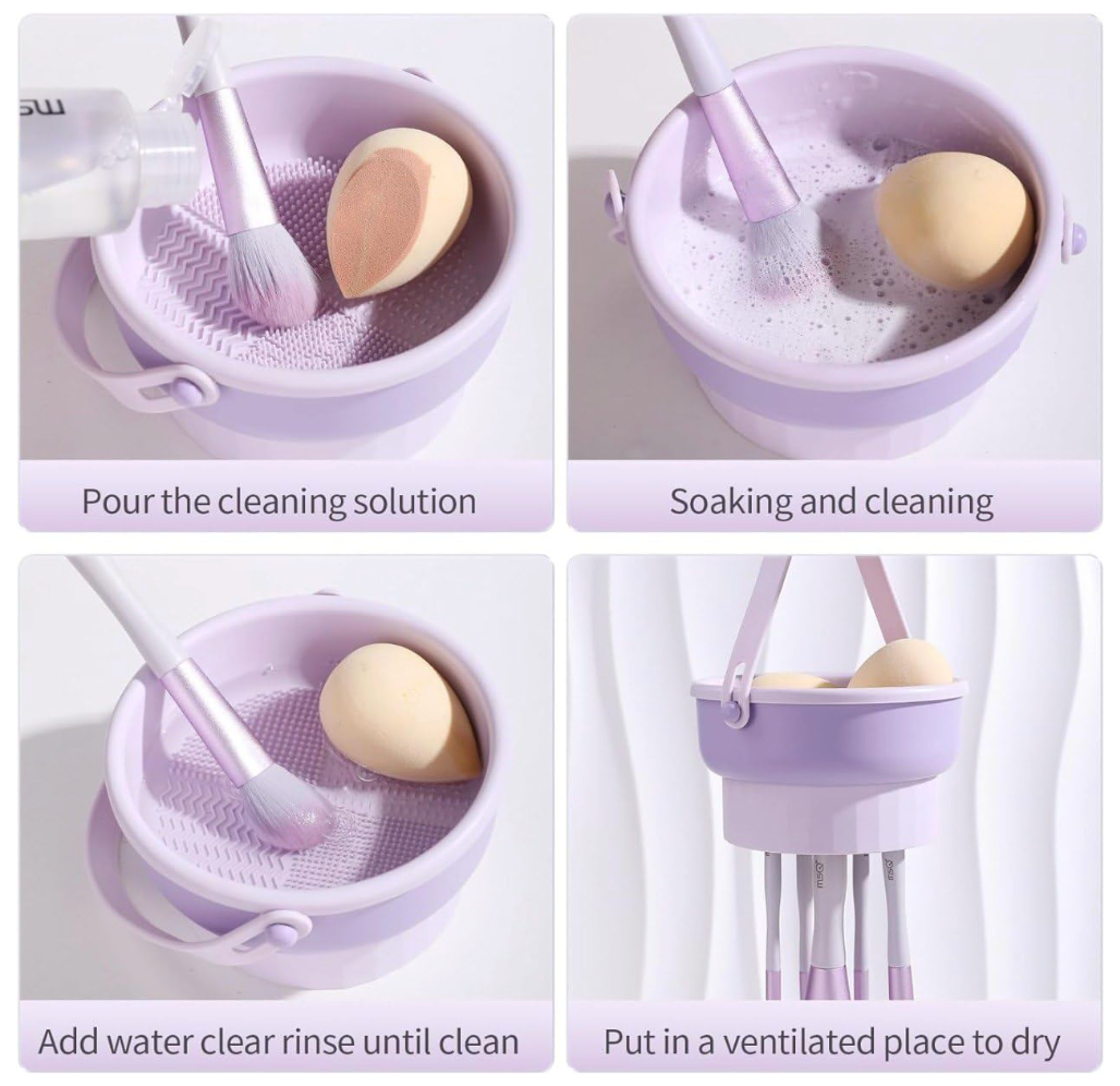 3 In 1 Makeup Brush Cleaner Bowl